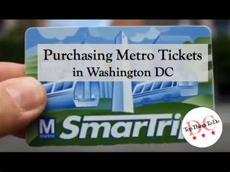 washington dc metro card purchase